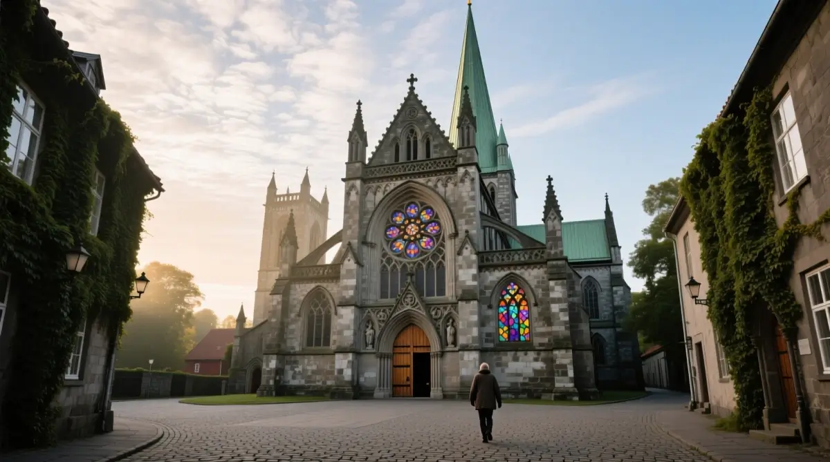 Нидаросский собор в Тронхейме — величайшее готическое сокровище Норвегии